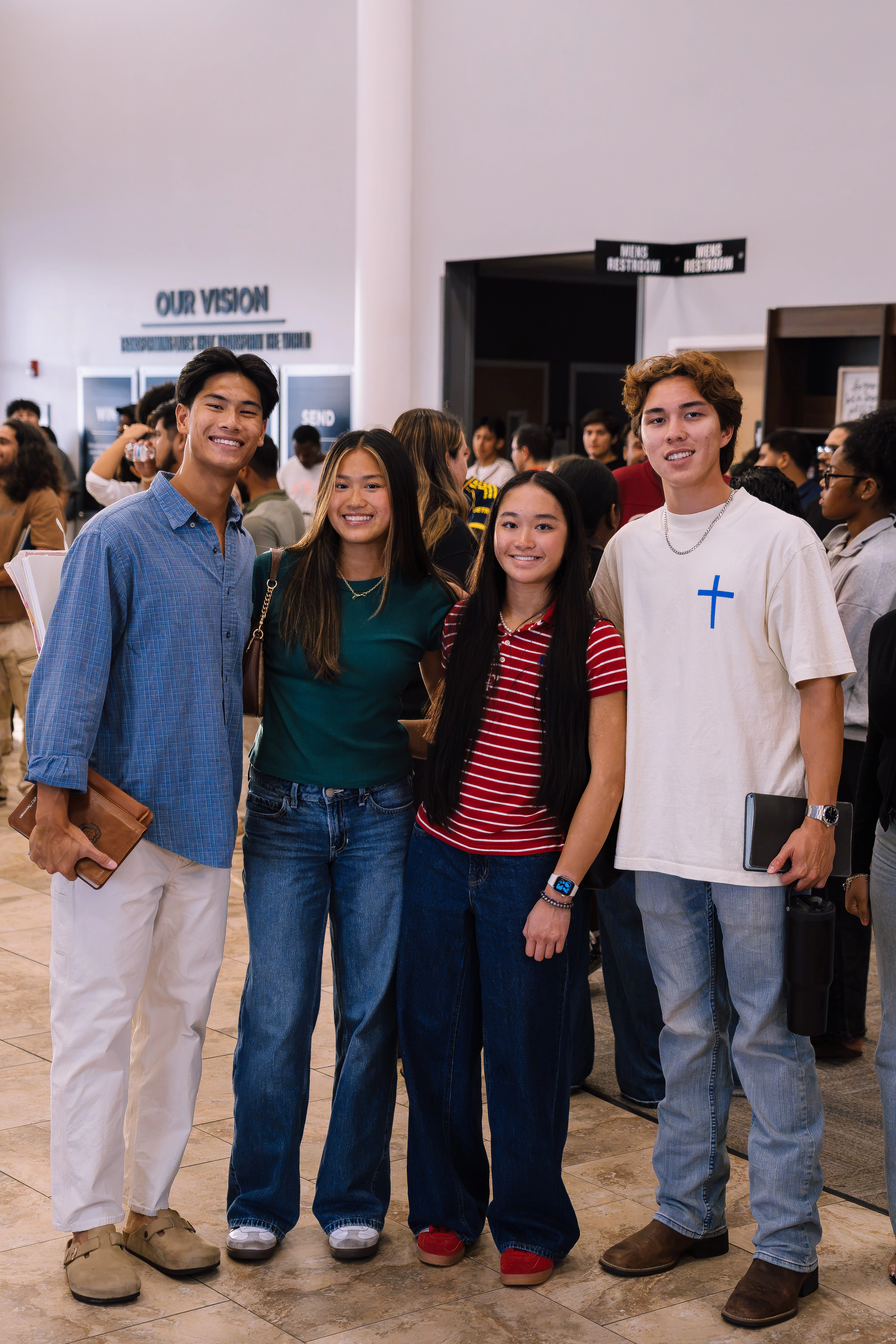 Young adults hangout